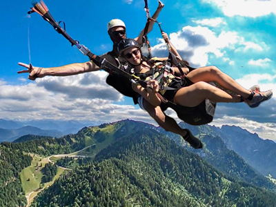Standard Tandemflug am Brauneck - Gleitschirmfliegen
